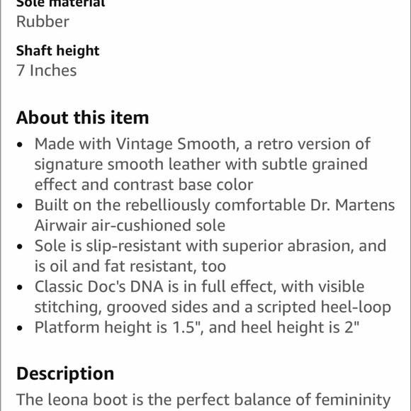 Dr. Martens Black Leather Platform Boots - Picture 9 of 12